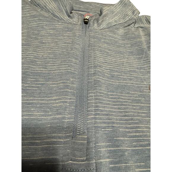 Travis Matthew 1/4 Zip Shirt  Blue Size L - Picture 2 of 10